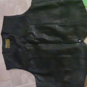Men's leather vest